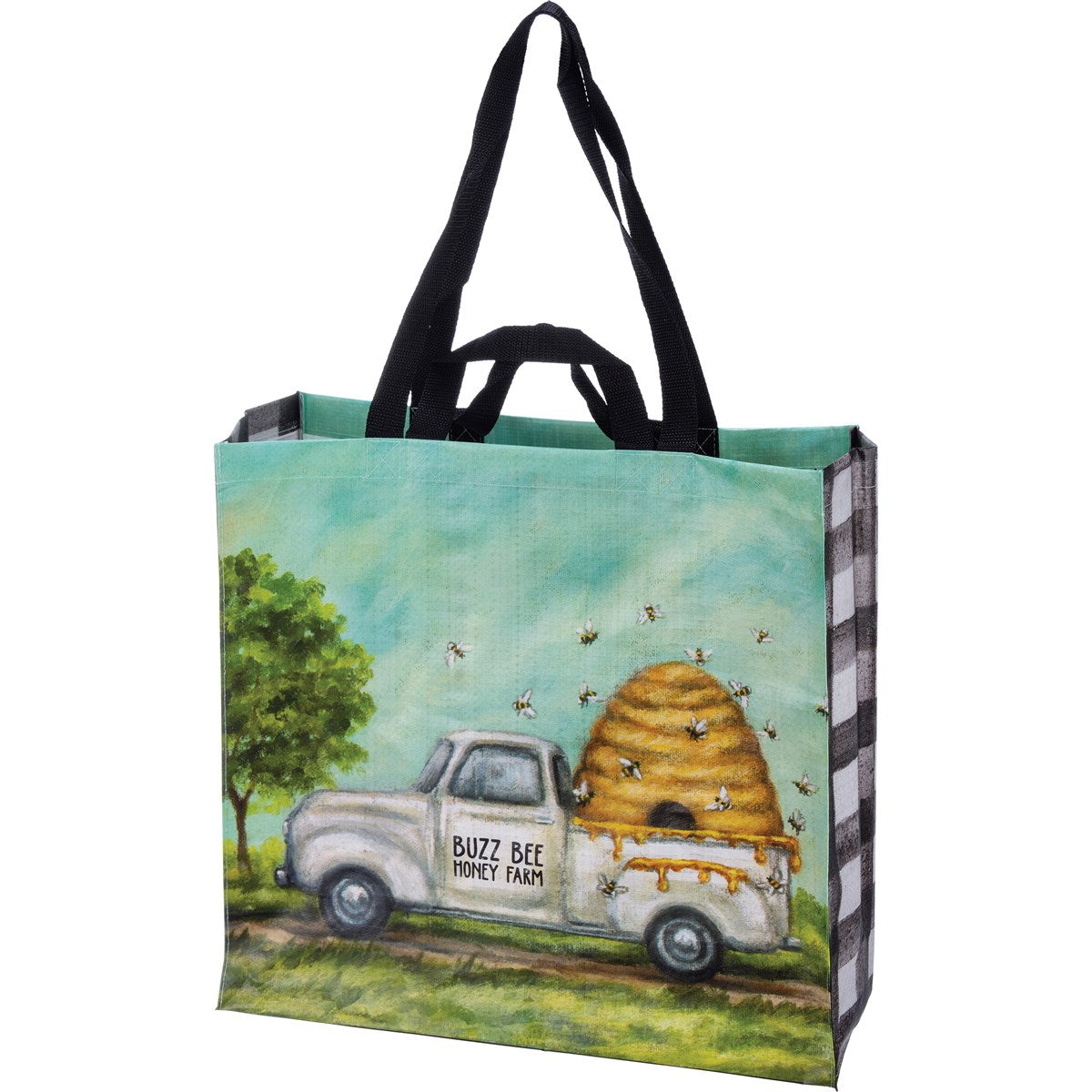 Bees Buzz Bee Honey Farm Market Tote Bag