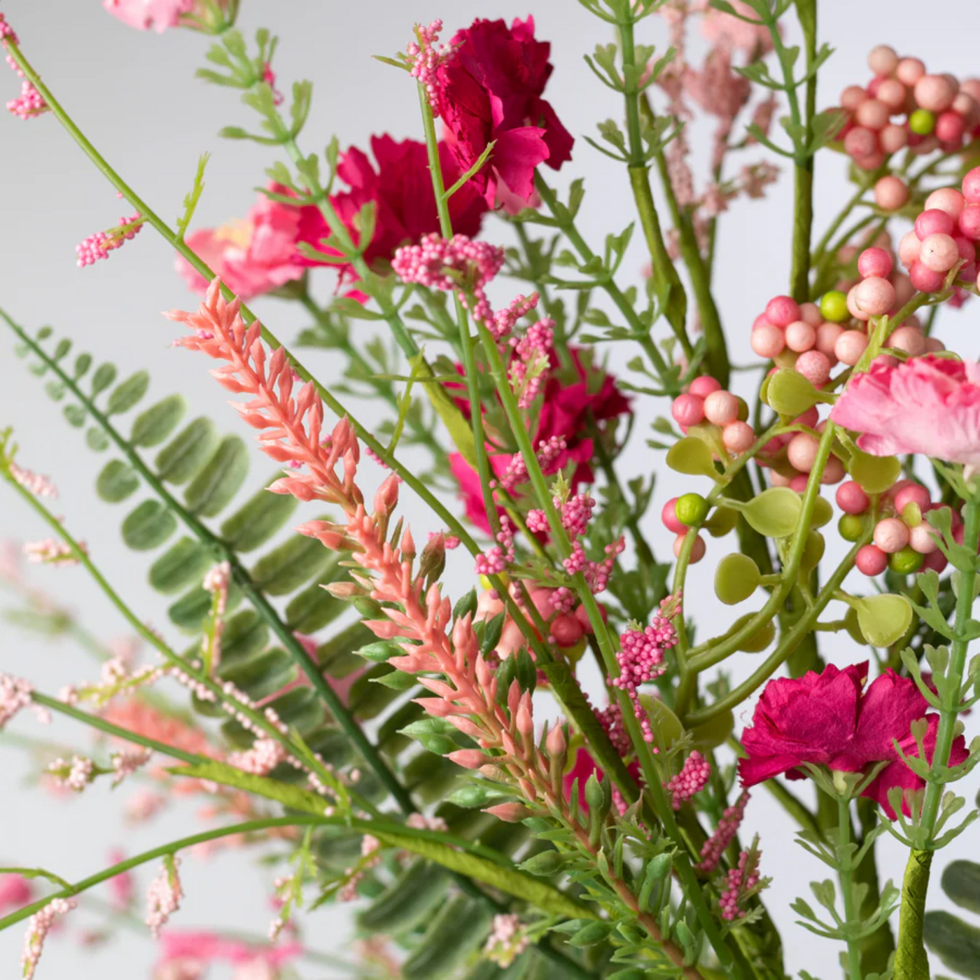 Pink and Fuchsia Spring 20" Faux Mini Flower Spray