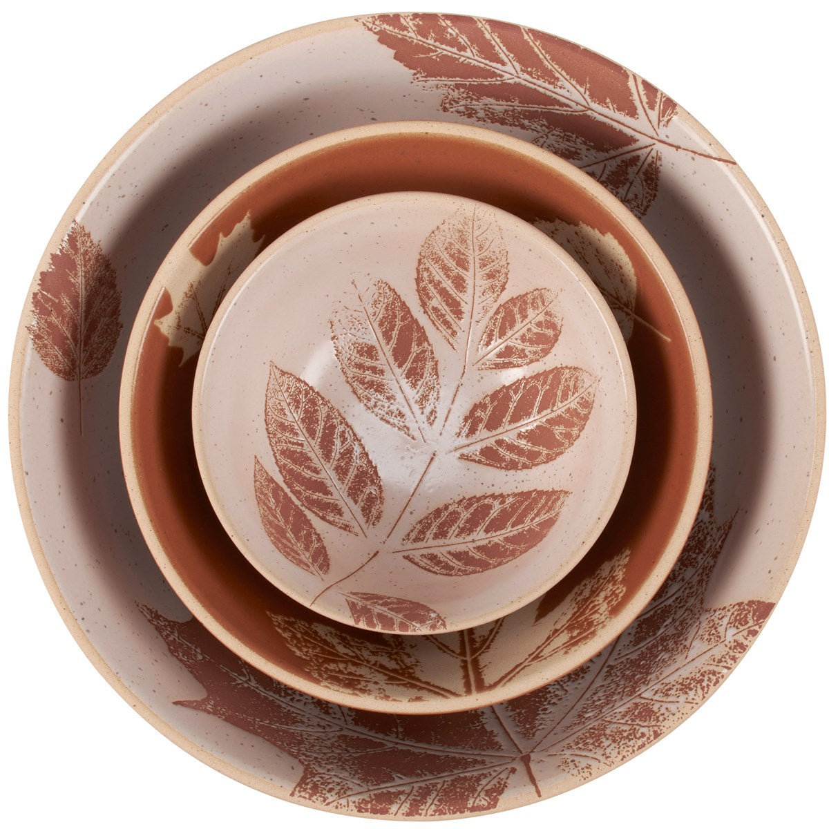 Set of 3 Fall Leaves Bowl Set