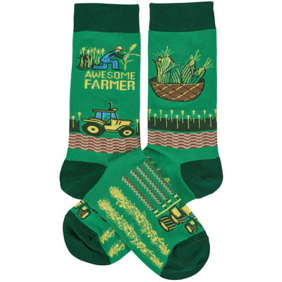 Awesome Farmer Fun Novelty Socks