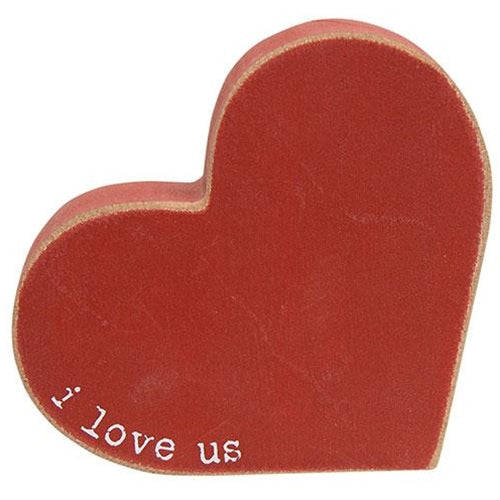 PS I Love You & I Love Us Heart Chunky Sitters Set of 2