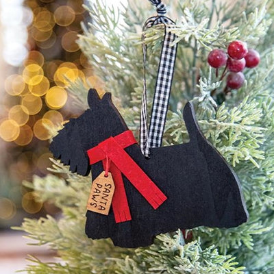 💙 Santa Paws Scottie Dog Ornament