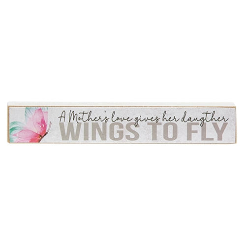 Set of 3 Motherhood Butterfly Mini Stick Signs