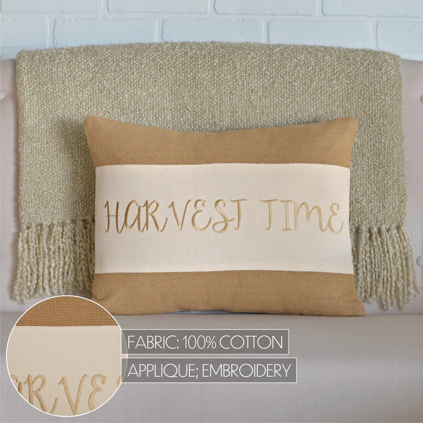 Harvest Time Pillow 14'' x 18''