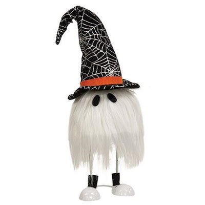 Halloween Wobble Ghost With Witch Hat 20" H