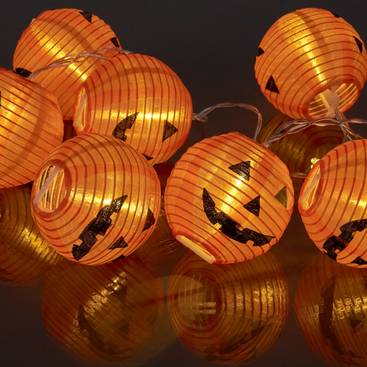 Jack O'Lantern String Lights Battery Powered