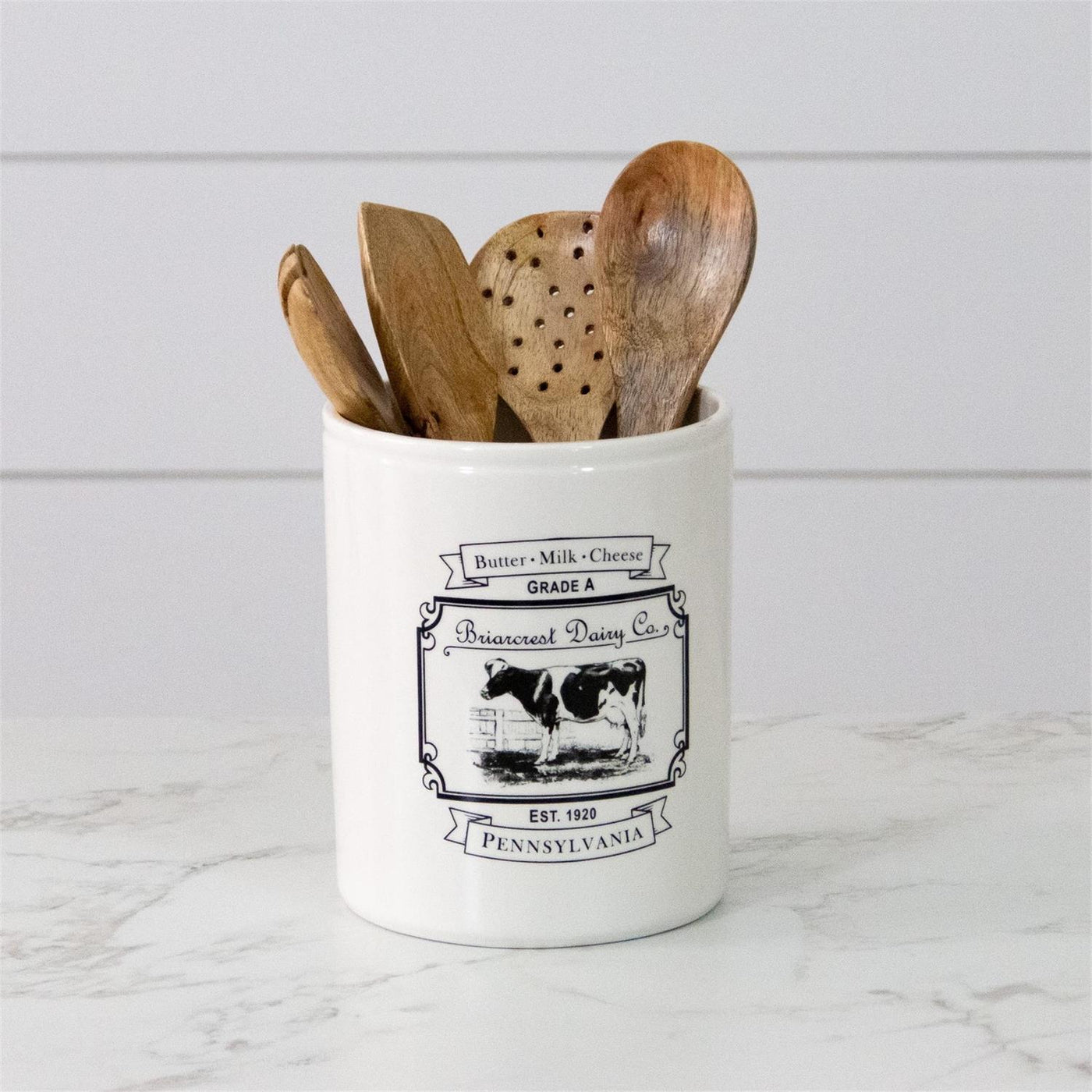 Briarcrest Dairy Co Farmhouse Utensil Crock