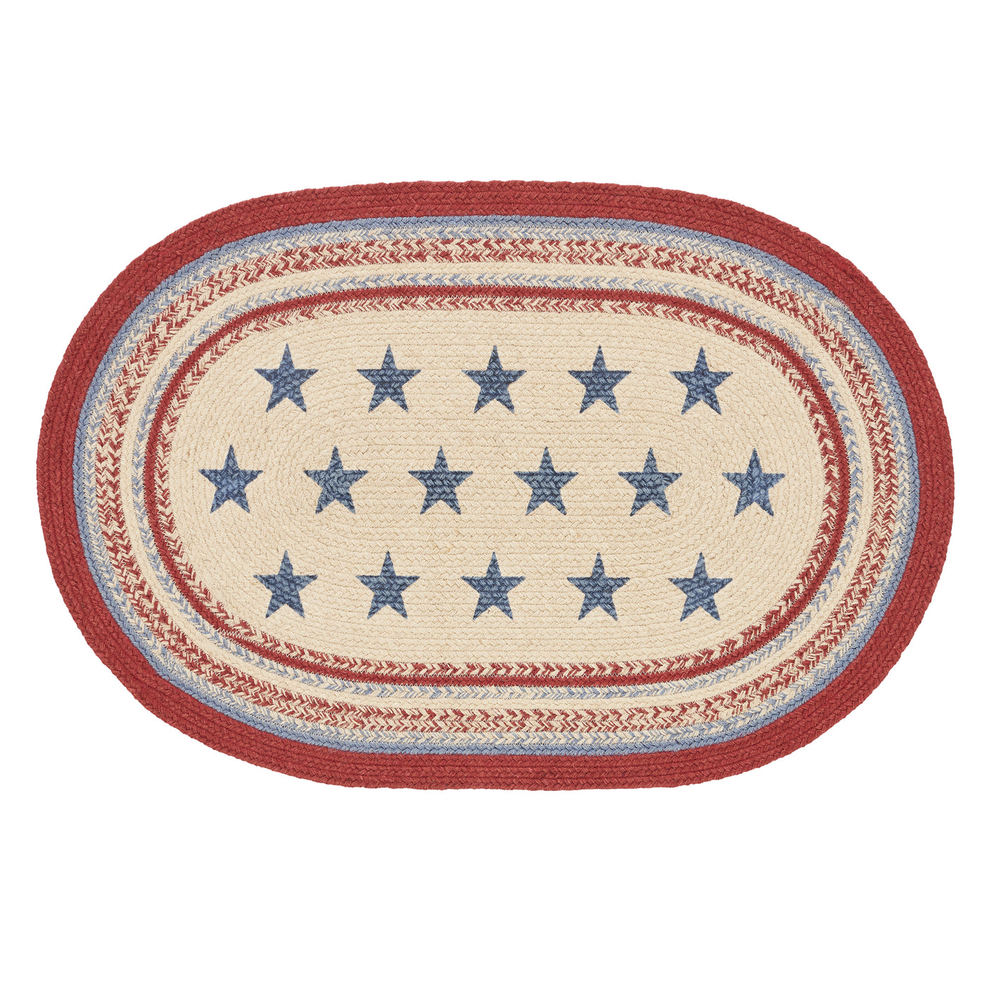 Celebration Americana Oval Jute Rug 24" x 36"
