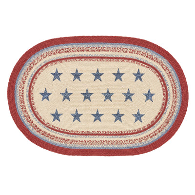 Celebration Americana Oval Jute Rug 24" x 36"