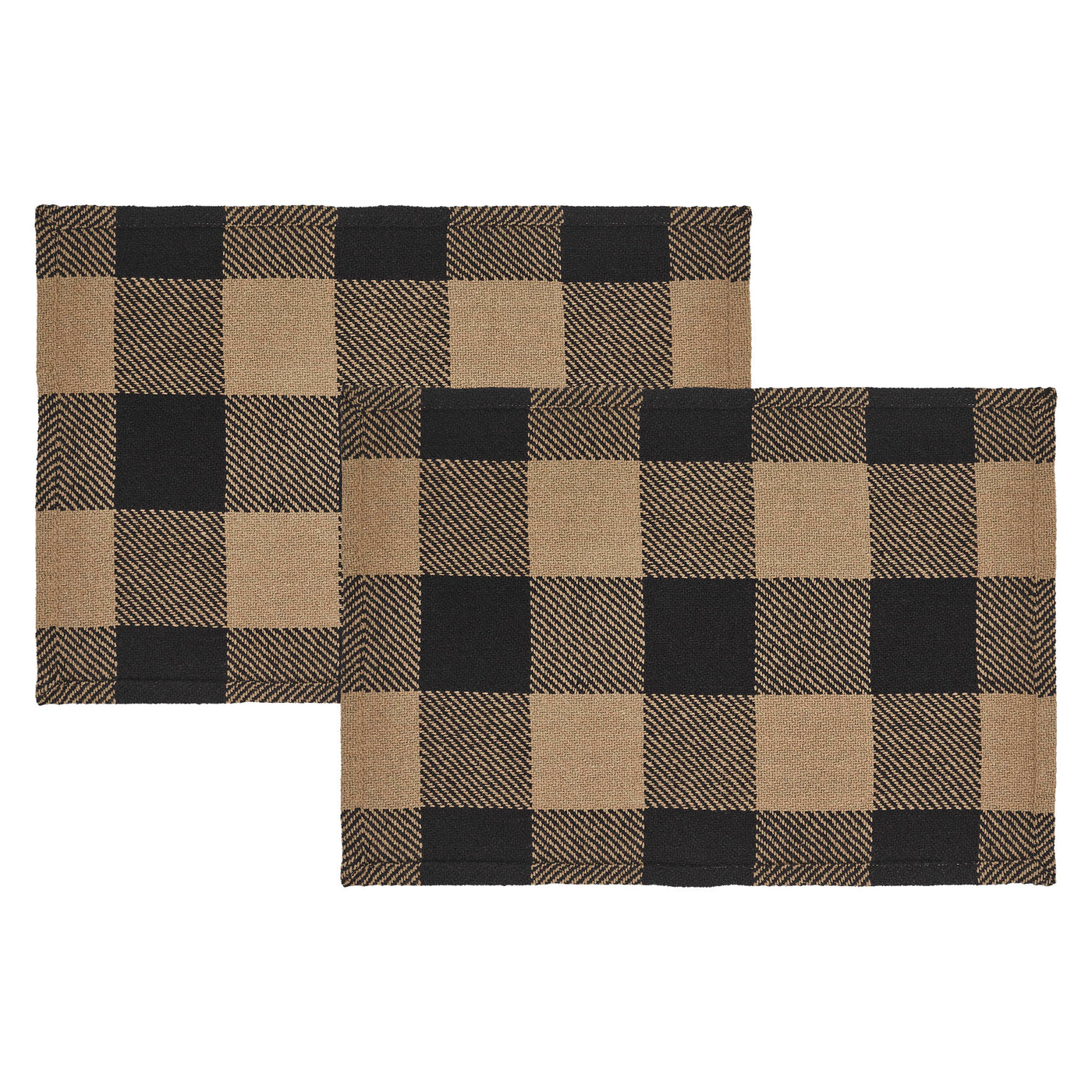 Black Check Placemat Set of 2