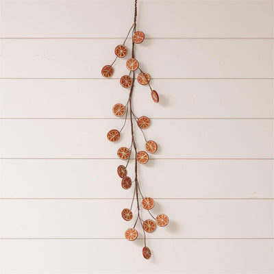 Faux Dried Oranges 47" Garland