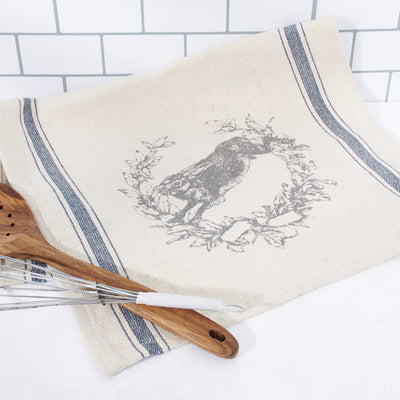 💙 Jumping Rabbit Cottage Style Kitchen Towel
