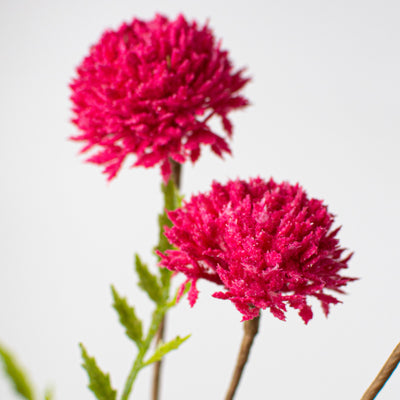 Hot Pink Clover 28" Faux Floral Stem