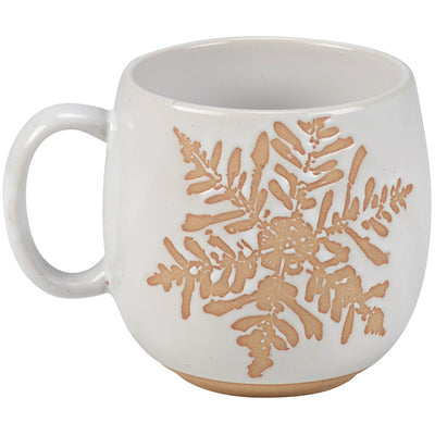 Natural Snowflake Cozy Mug 18 oz