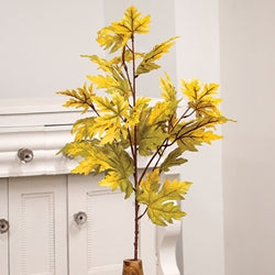 Early Fall Turning Maple Leaf 36.5" Faux Foliage Spray
