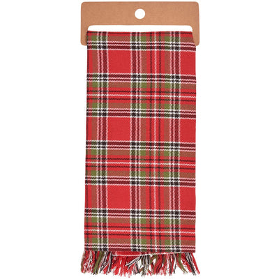 💙 Christmas Highland Cow Plaid Kitchen Towel