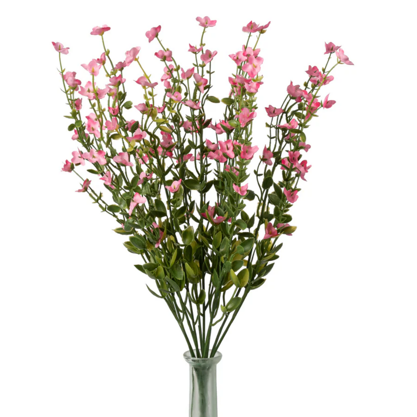 💙 Pink Forget-Me-Not 17" Faux Floral Bush
