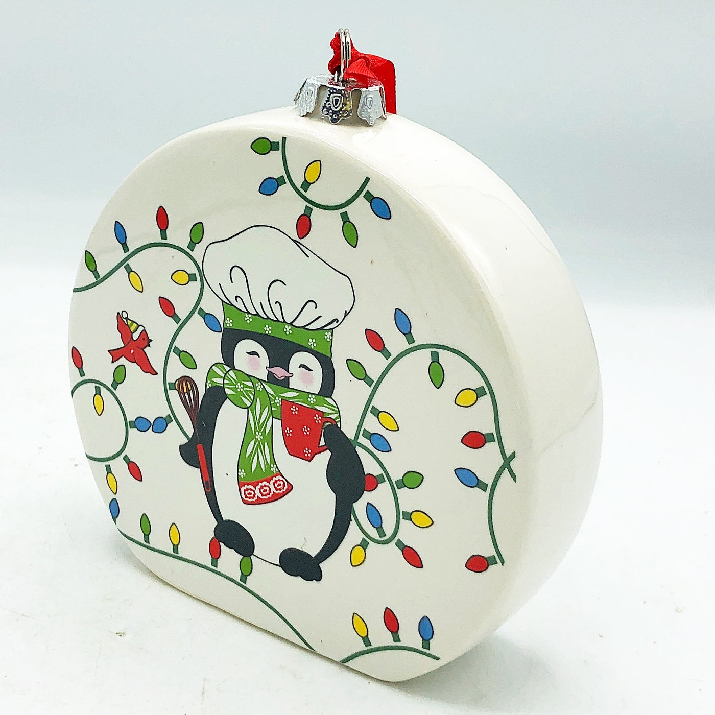 💙 Penguin Ceramic Ornament with Recipe Temptations