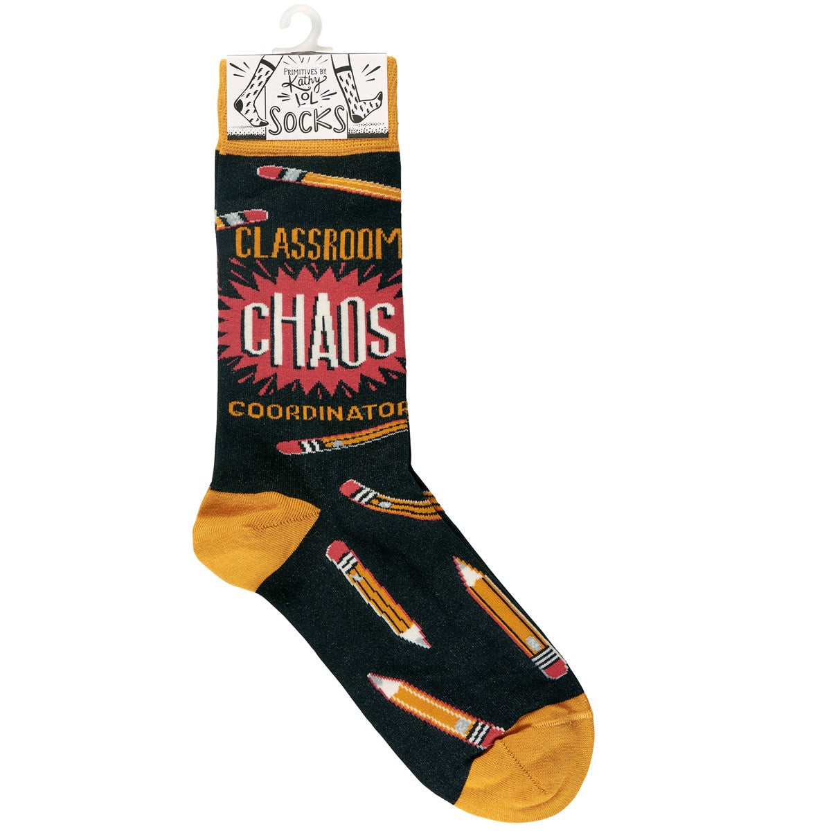 Classroom Chaos Fun Novelty Teacher Socks