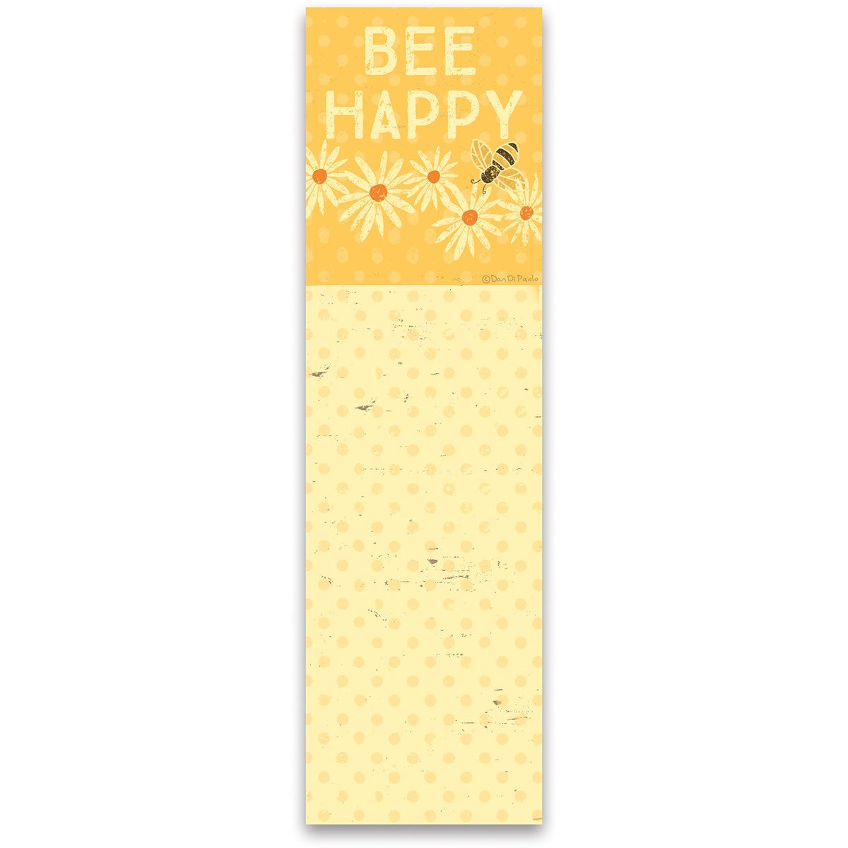 Bee Happy Daisies and Dots Magnetic List Pad