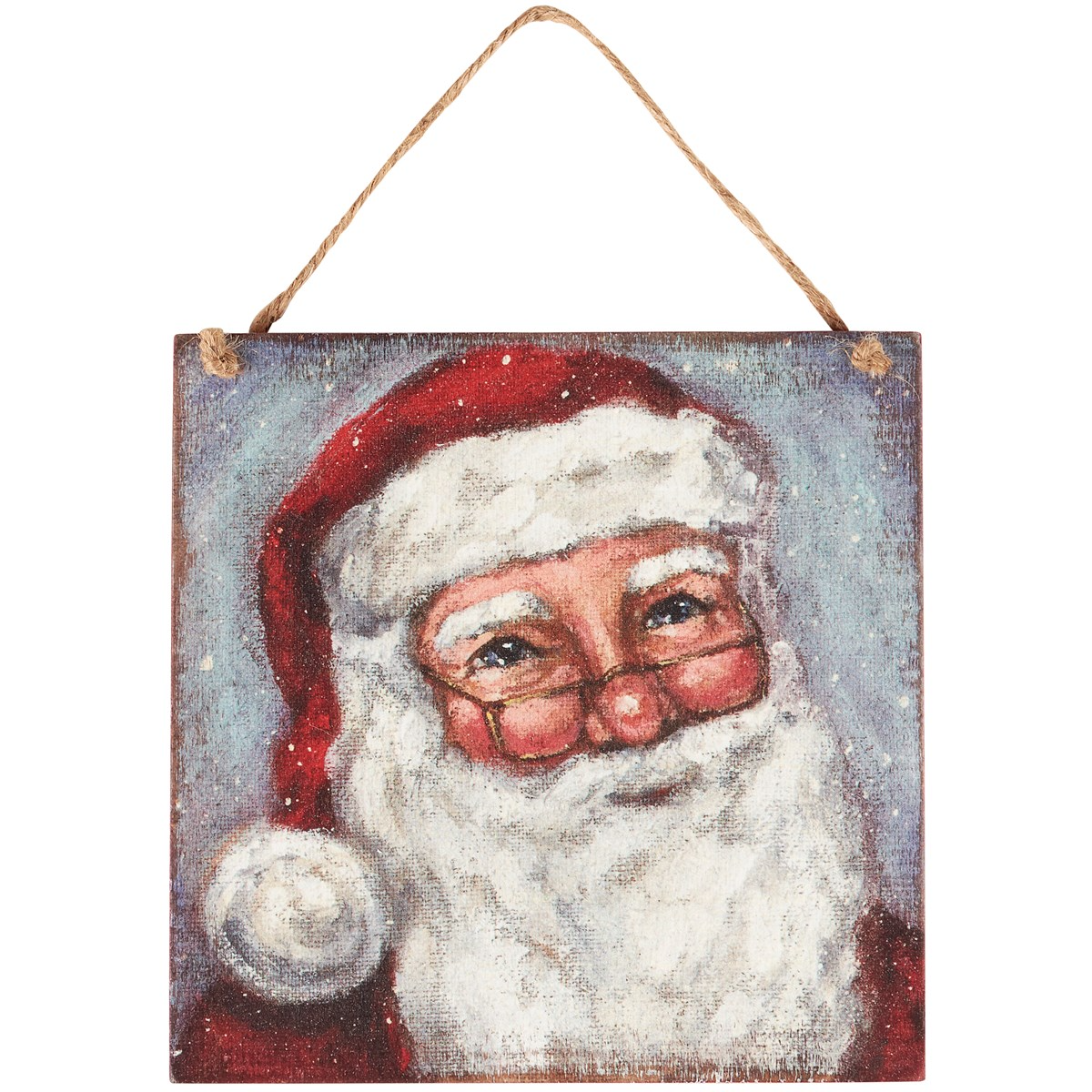 DAY 25 ✨ 25 Days of Ornaments ✨ Merry Santa Hanging Panel Ornament