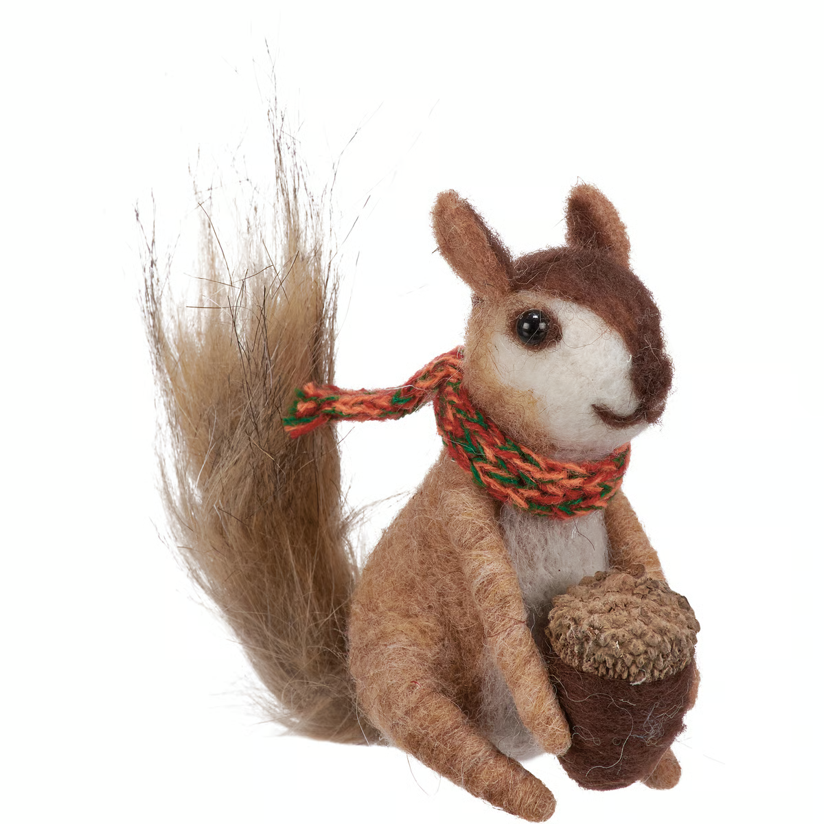 DAY 2 ✨ 14 Days of Felted Cheer ✨ Squirrel With Scarf Felt Critter