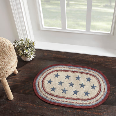 Celebration Americana Oval Jute Rug 20" x 30"
