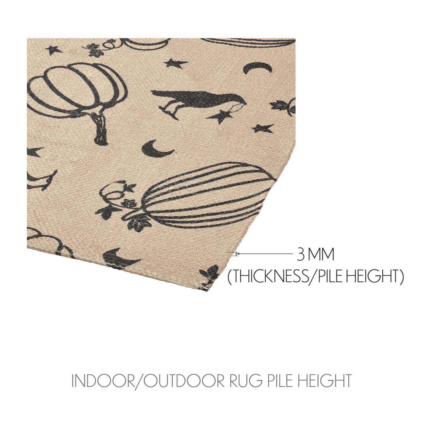 Raven Harvest Indoor/Outdoor Rug 17" x 48"