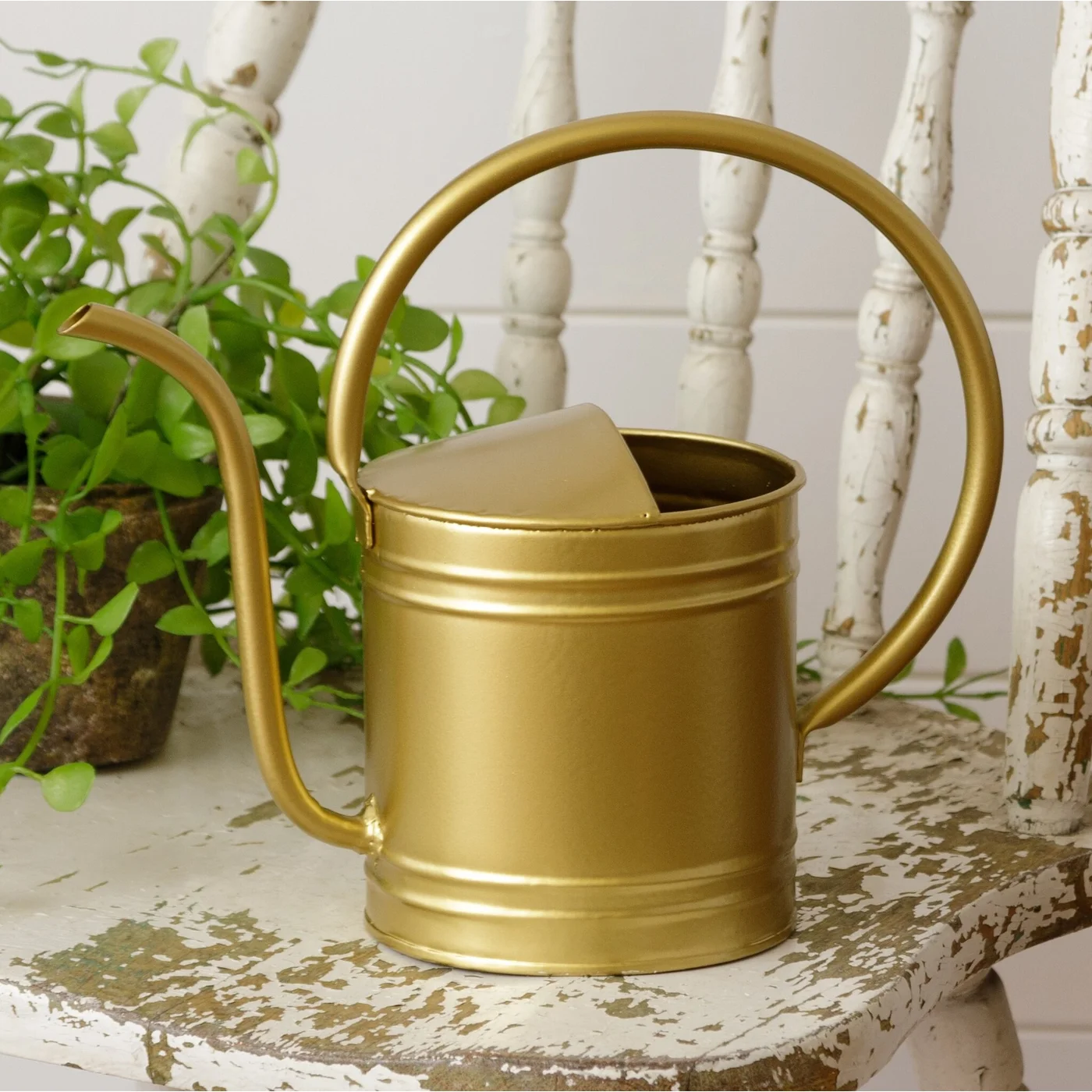 Mini Gold Tone Watering Can