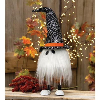Halloween Wobble Ghost With Witch Hat 20" H