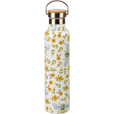 Floral Bee 25 oz Insulated Bottle