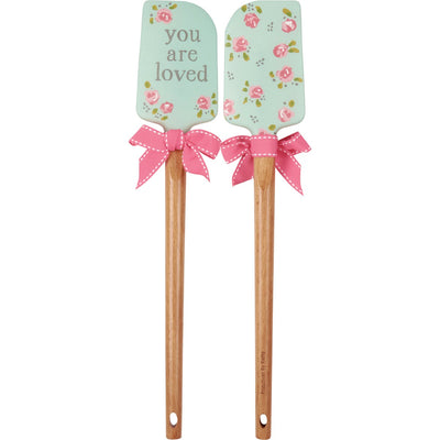 You Are Loved Rose Silicone Spatula