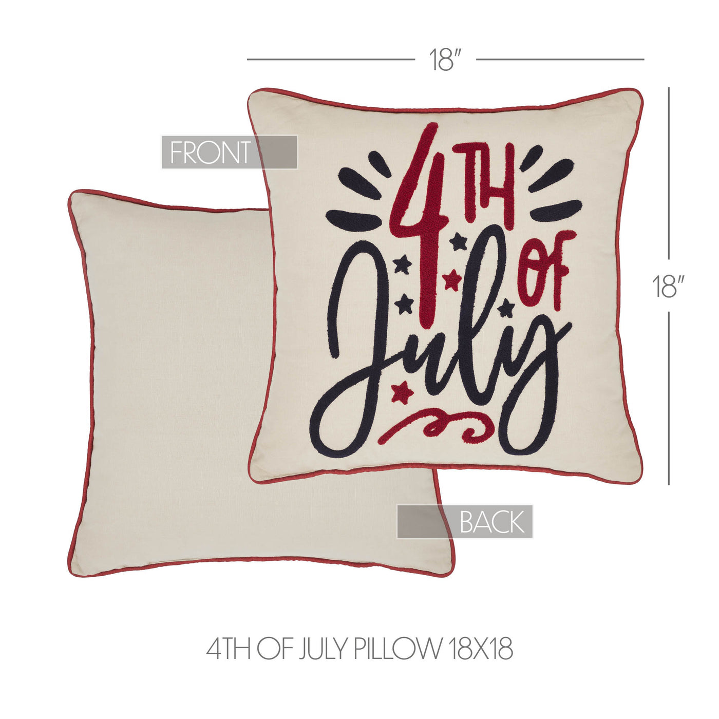 4th Of July 18" Accent Pillow