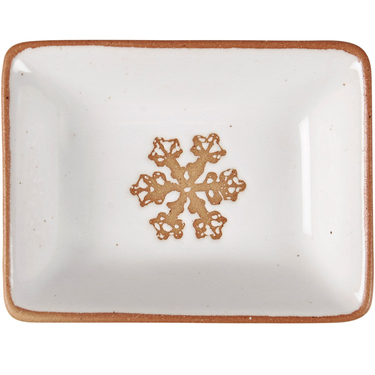 Snowflake Mini Stoneware Serving Dish