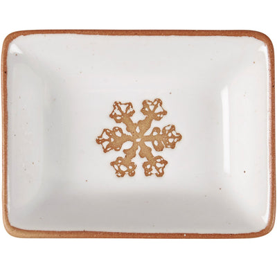 Snowflake Mini Stoneware Serving Dish