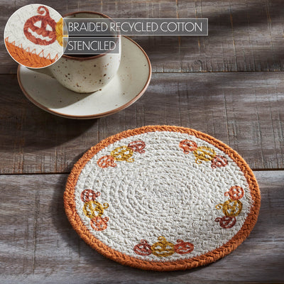 Jack O' Lantern Halloween Stencil 8" Trivet