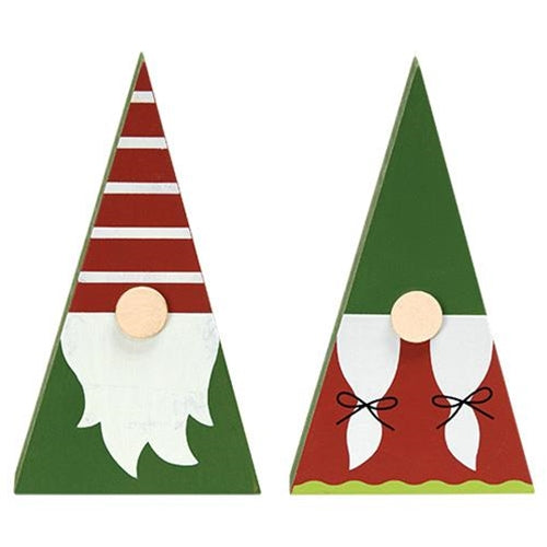 Set of 2 Mr & Mrs Christmas Tree Gnomes