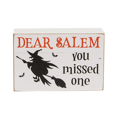 Set of 3 Dear Salem Witch Box Signs