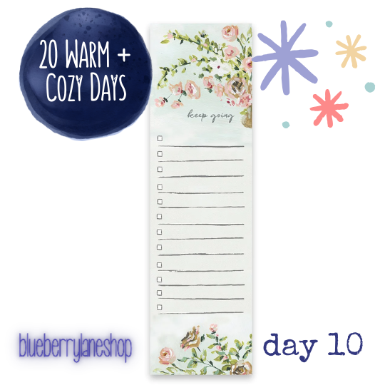 😊 WARM + COZY DAY 10 ✨ Keep Going Magnetic List Pad