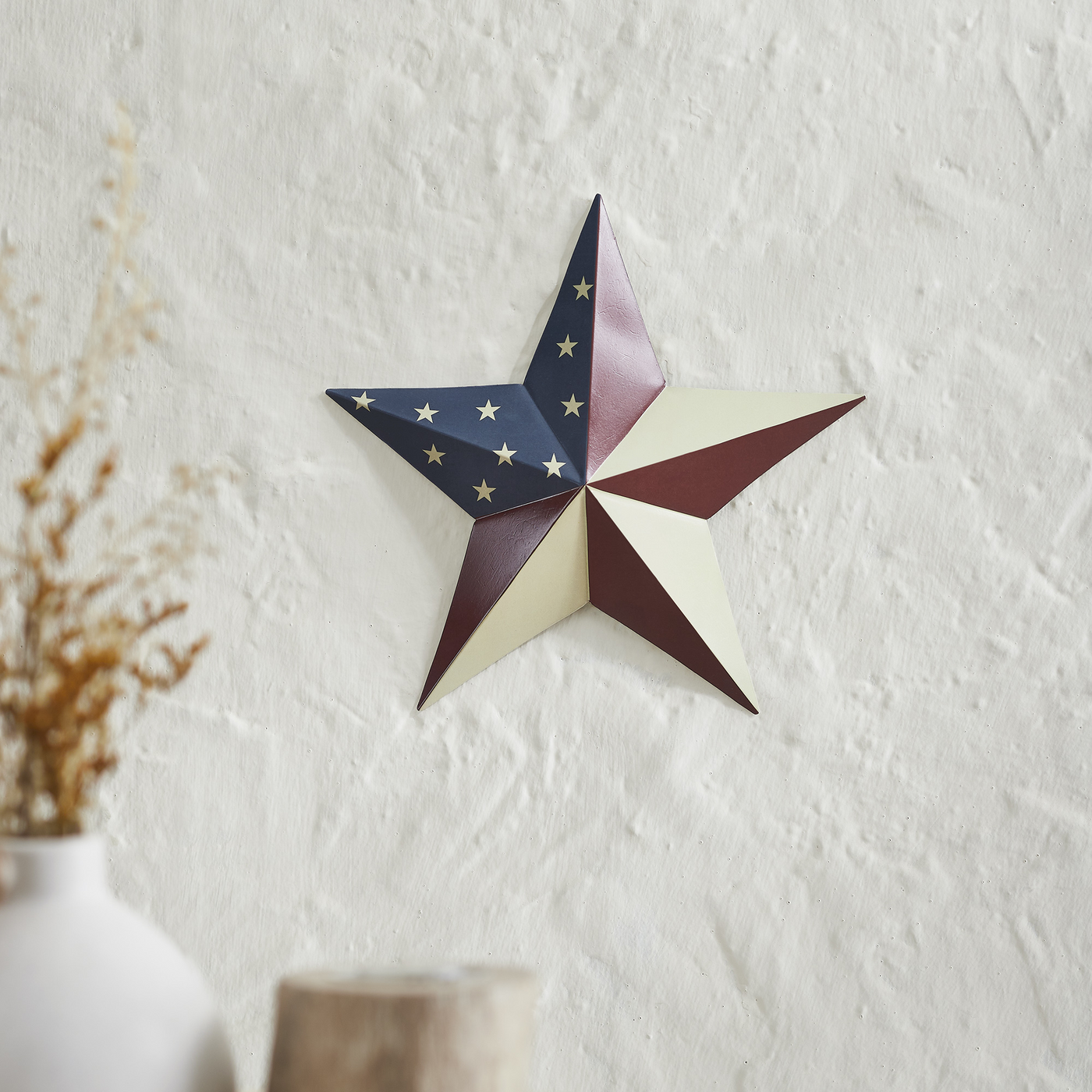 American Flag 8" Metal Star