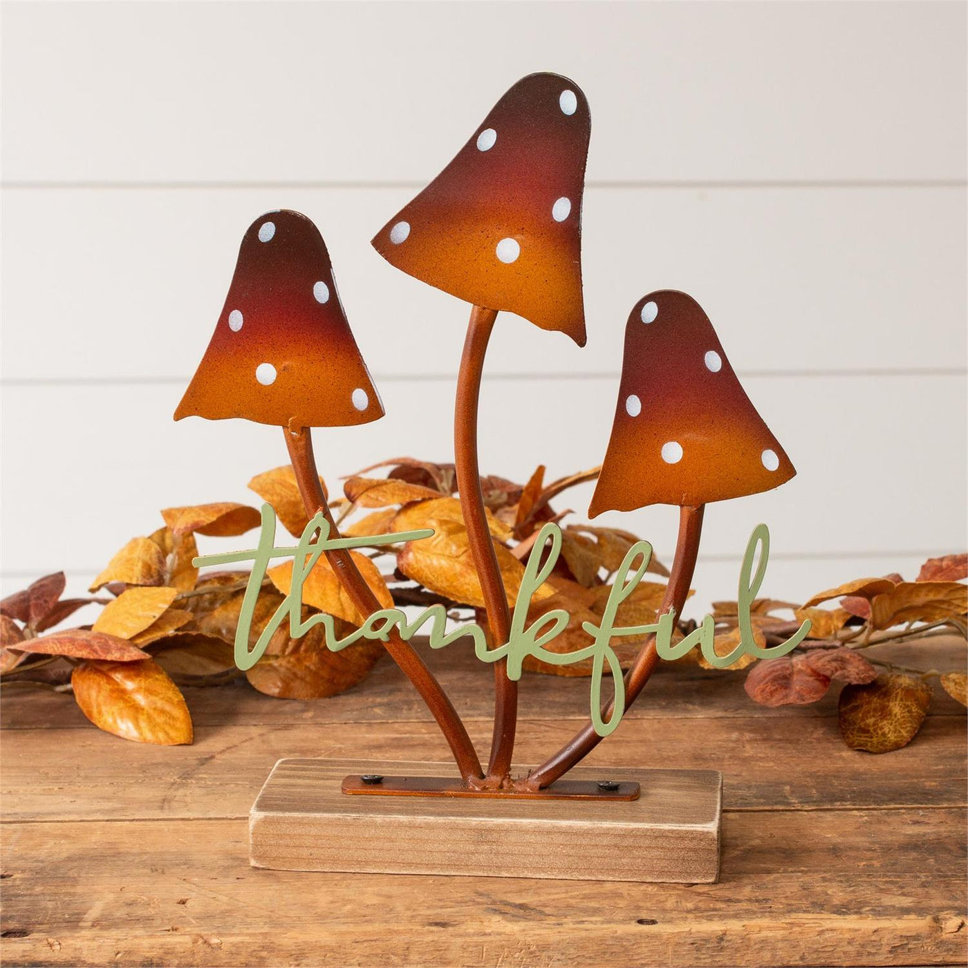 Thankful Mushrooms Tabletop Decor
