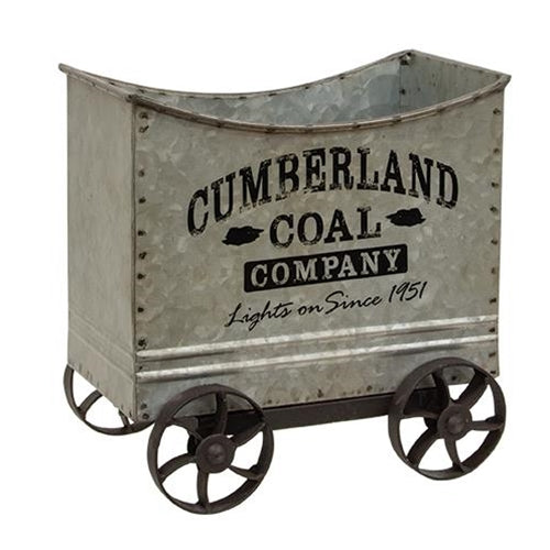 Cumberland Coal Company Mine Cart Decorative Bin