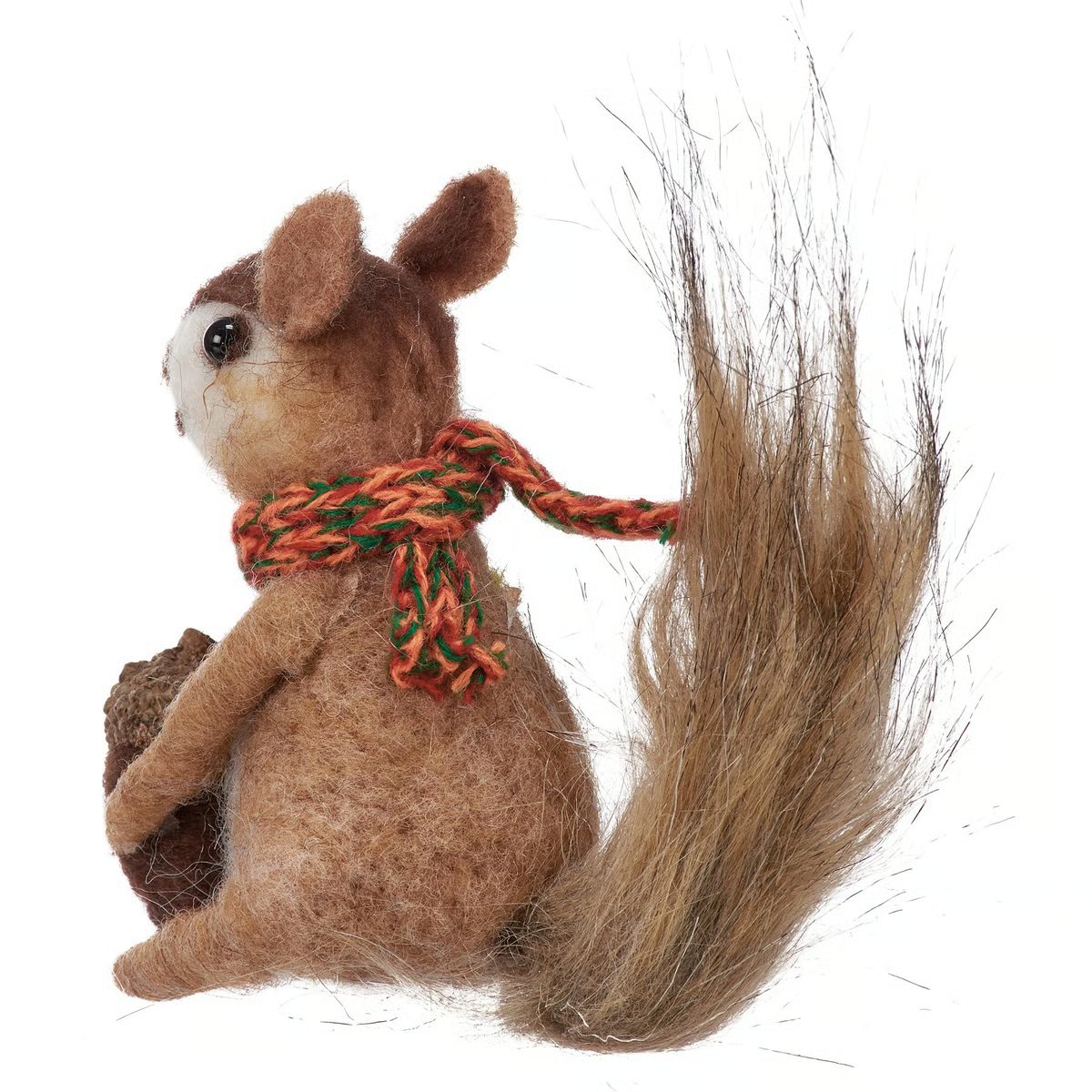 DAY 2 ✨ 14 Days of Felted Cheer ✨ Squirrel With Scarf Felt Critter