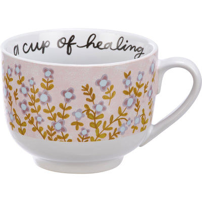 A Cup Of Healing Mug Floral 20 oz