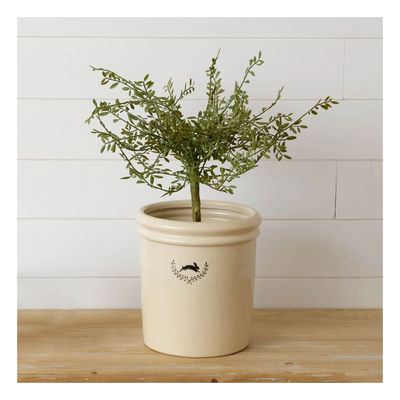 Rabbit Traditions 9.5" H Stoneware Crock