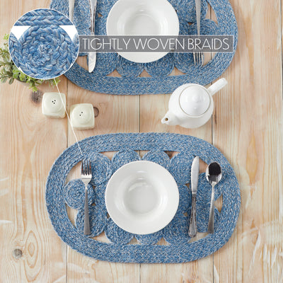 Celeste Blended Blue Indoor/Outdoor 19" Placemat