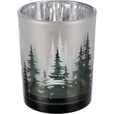 Set of 3 Winter Trees Candle Holders