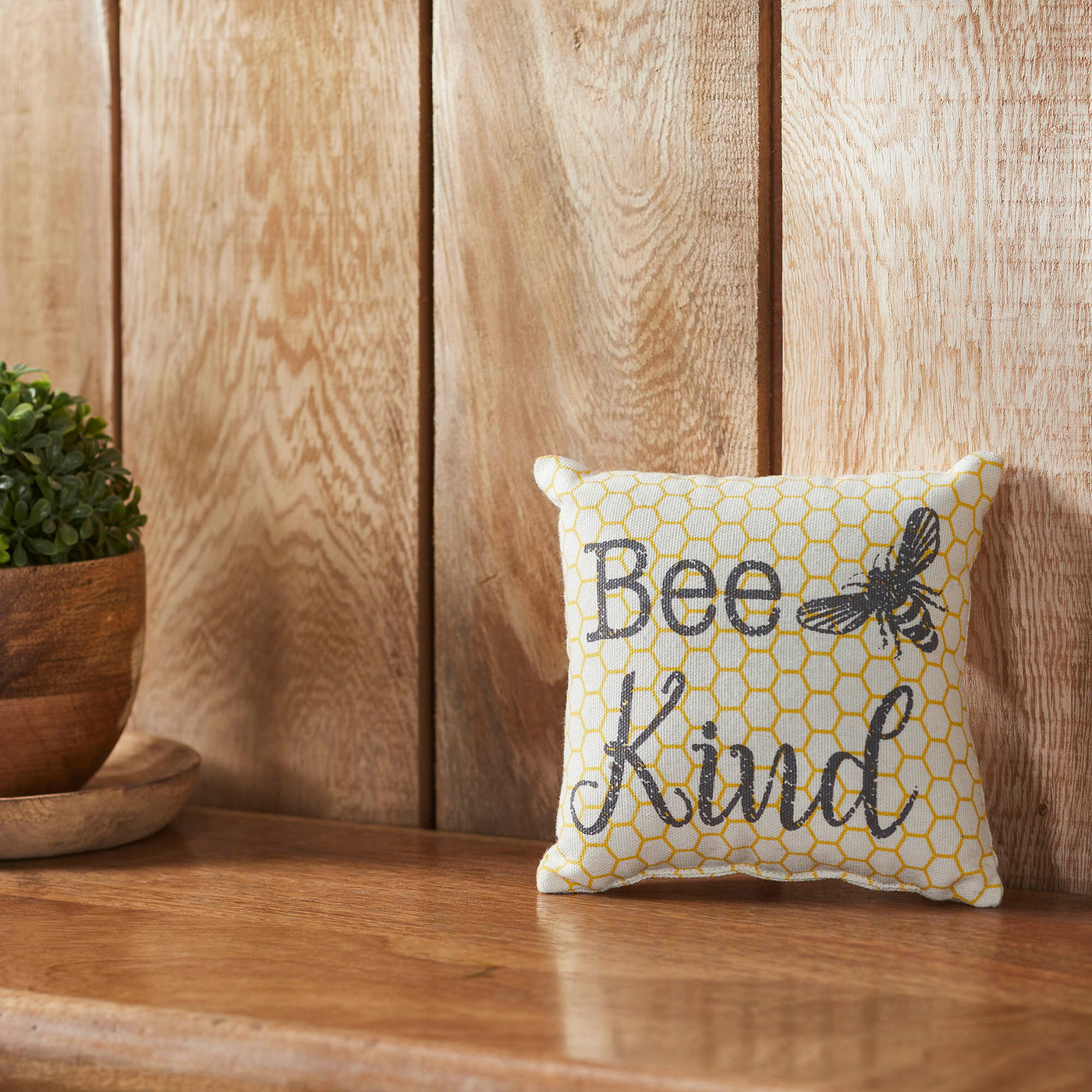 Buzzy Bees Bee Kind 6" Mini Accent Pillow