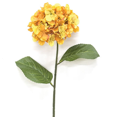 Golden Hydrangea 28" Faux Floral Stem