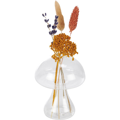 Mushroom Shaped 4.25" Glass Vase